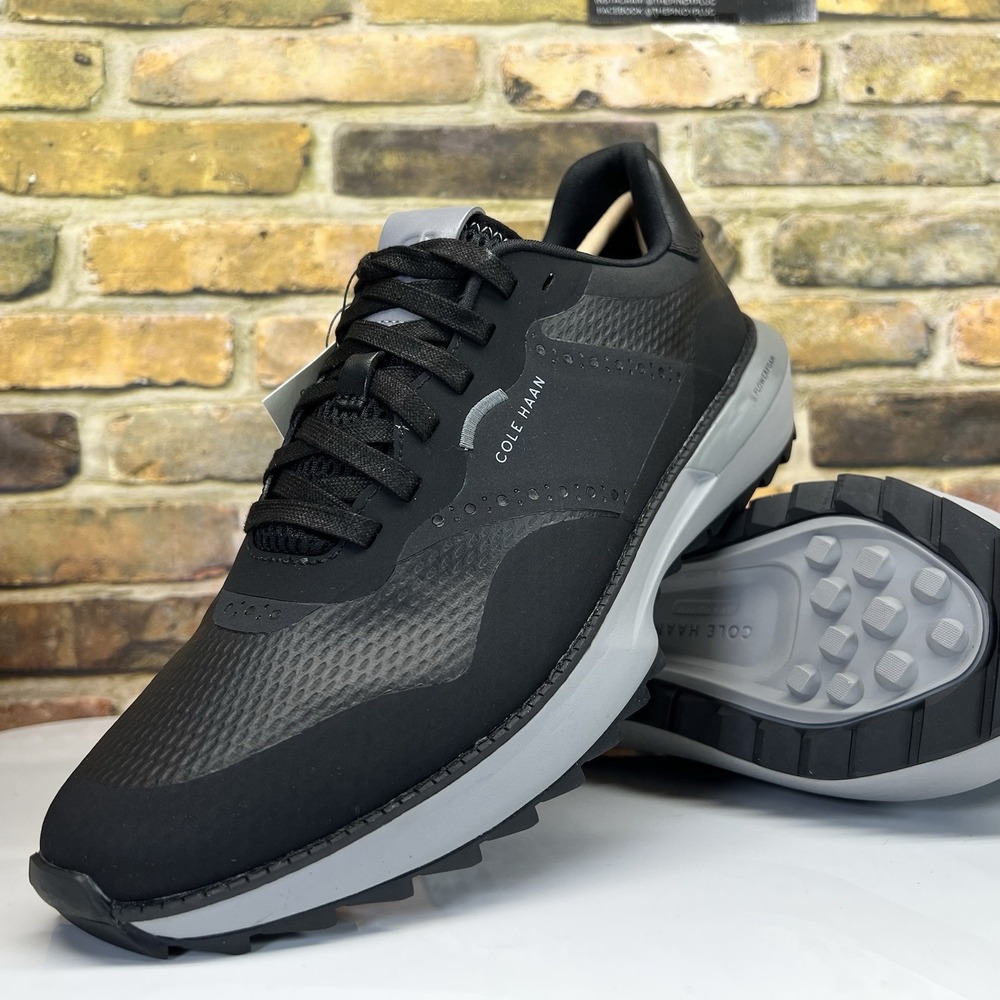 Mens 10 - Cole Haan Grandpro Ashland Golf Black Sleet Sneakers Athletic Shoes